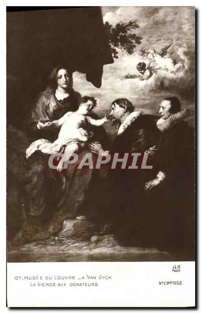 Die Jungfrau mit den Spendern — Werk von Van Dyck — Louvre-Museum - Vorderseite