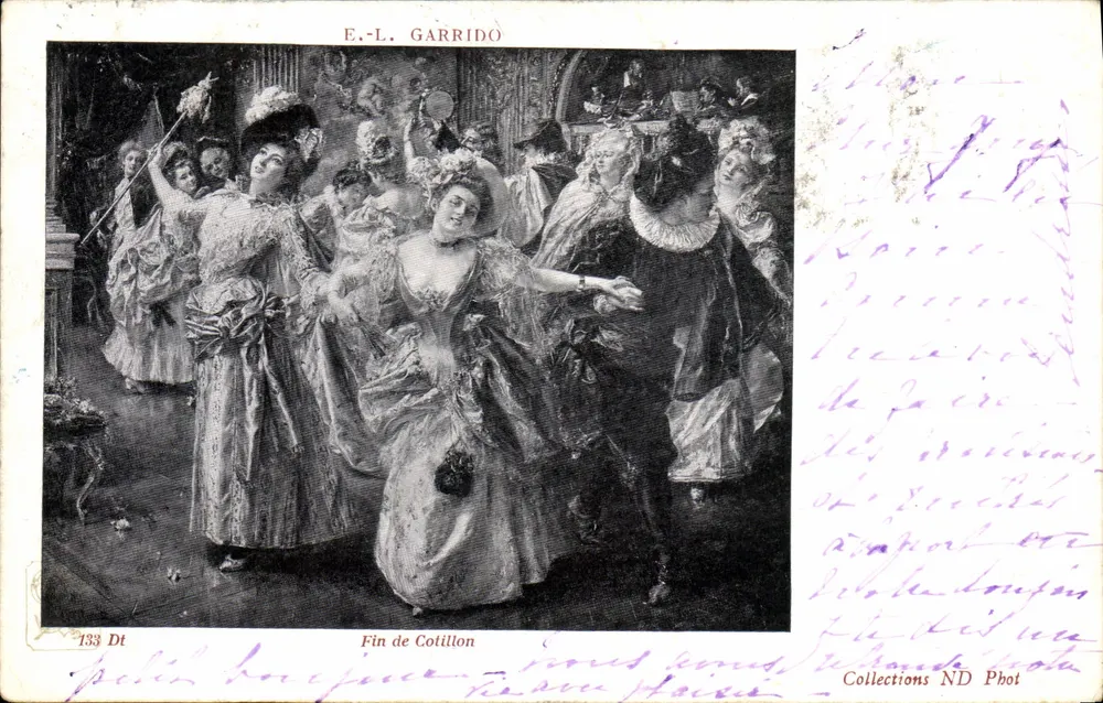 Koniec cotillona — E.-L. Garrido — n°133 Dt - Awers