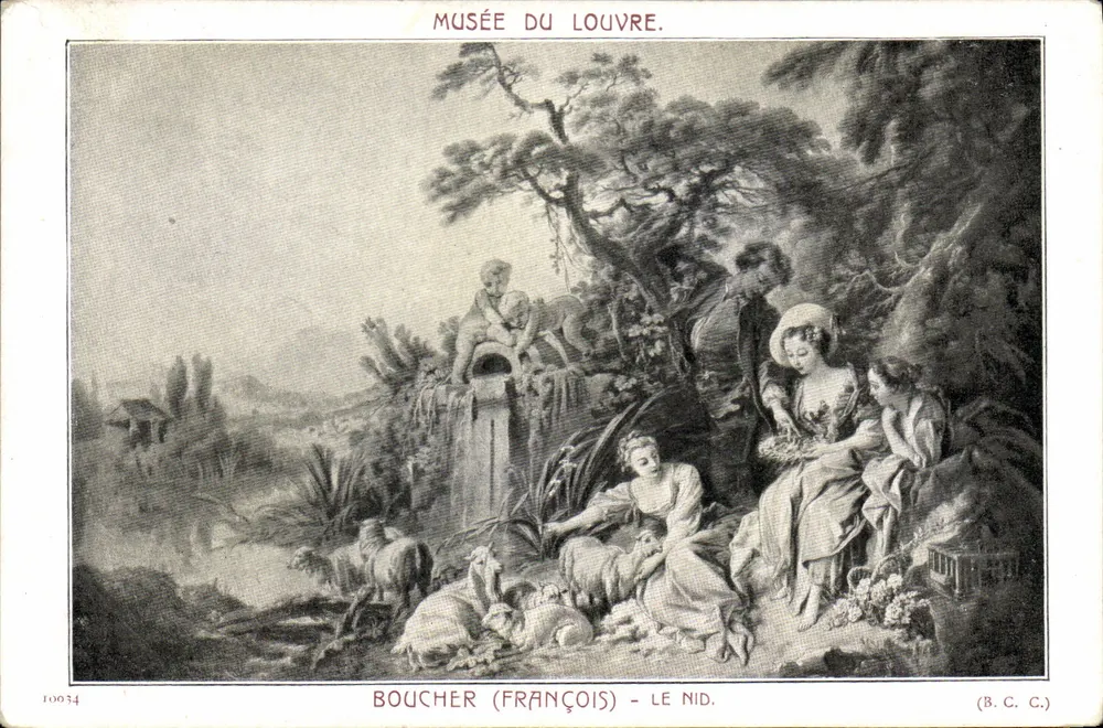 Museu do Louvre — Boucher (François) - O Ninho — (B.C.C.) - Frente