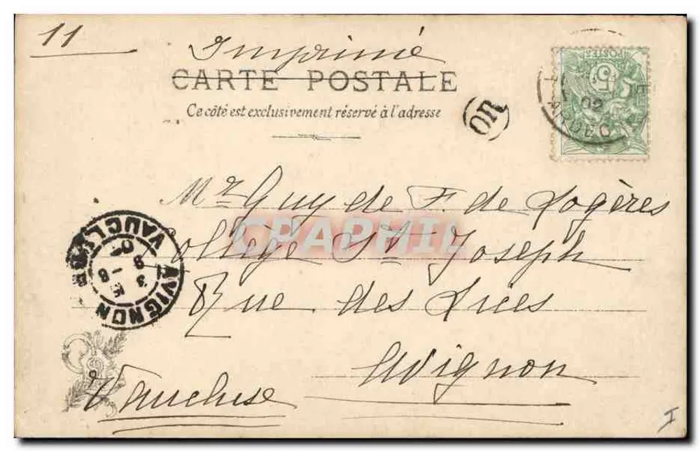 Os começos de Marbot — Salão 1901 — M. Orange — S.I.P. — N°8 - Verso