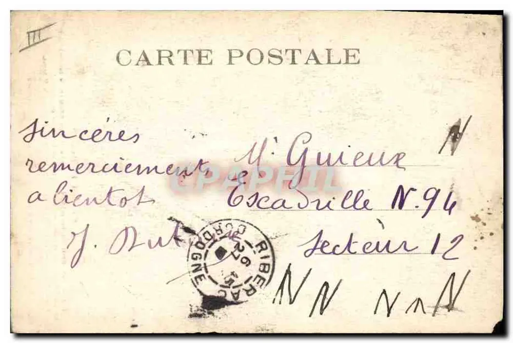 Deux femmes en costume traditionnel — scène de rue à Périgord — éditeur N.94 - Verso