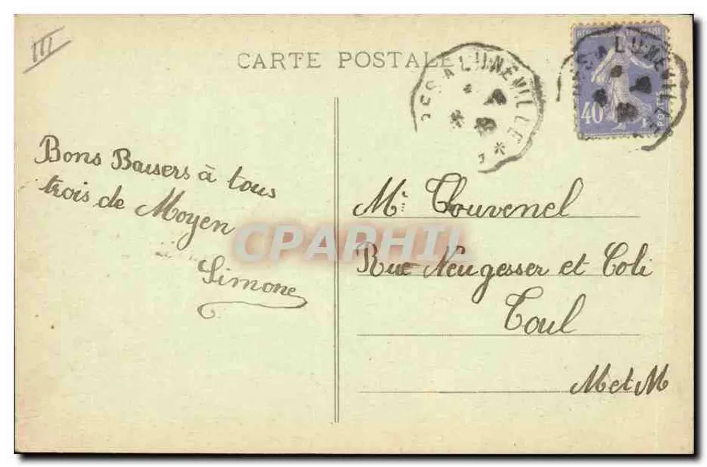 Contes de Frimbôis — Ein geschickter Bürgermeister — E. Bastien, Buchhändler-Verleger, Lunévill - Rückseite