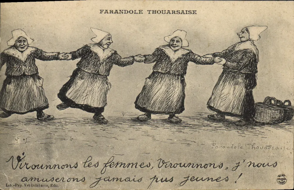 Thouarsais Farandole — Folklore Dance — Lab. Pap. Vve Delabarre, Edit. - Front