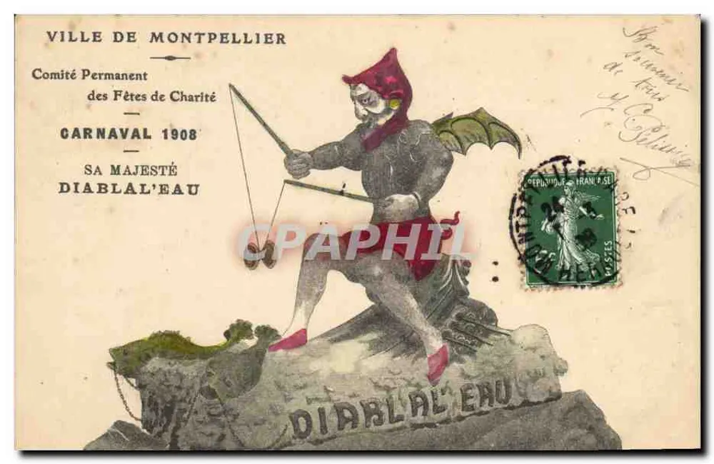 Carnaval de Montpellier — Carnaval 1908 — Comité Permanent des Fêtes de Charité - Frente