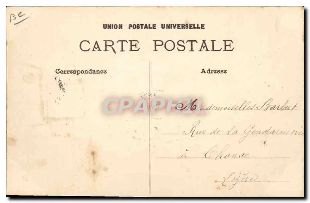 Carnaval de Montpellier — Carnaval 1908 — Comité Permanent des Fêtes de Charité - Verso