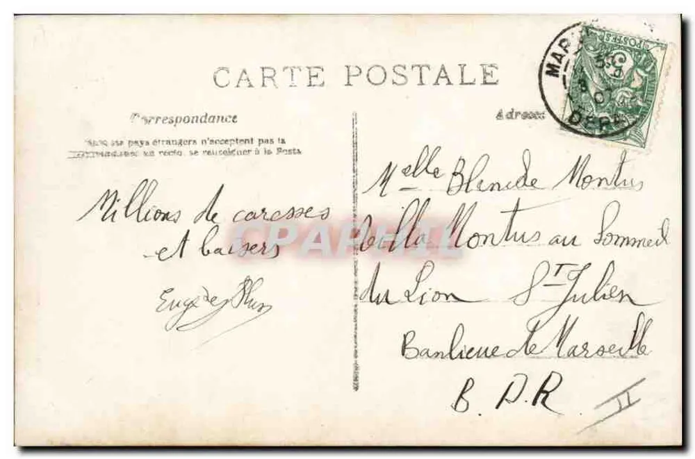 Menina brincando com diabolo — A-N Paris, n° 599 - Verso