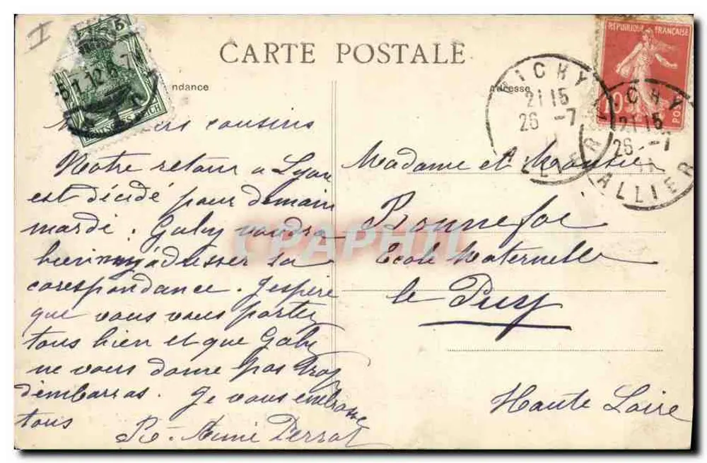 Vichy — Casino — Spielraum - Rückseite