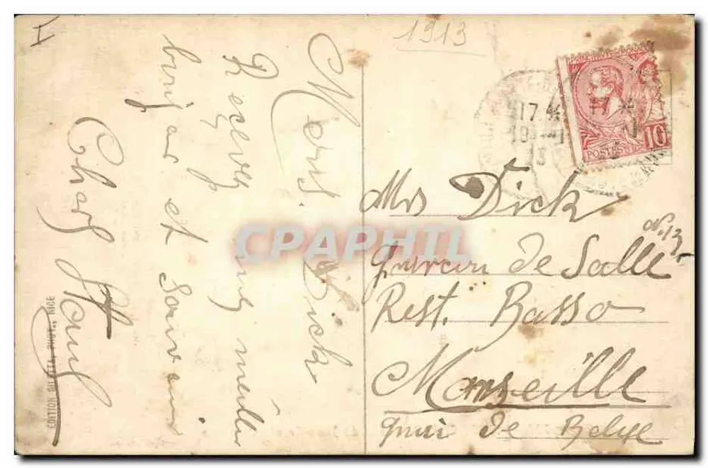 Monte-Carlo - Spielraum - Trente-Quarante — Verlag: Union Réunies, n° 707 - Rückseite