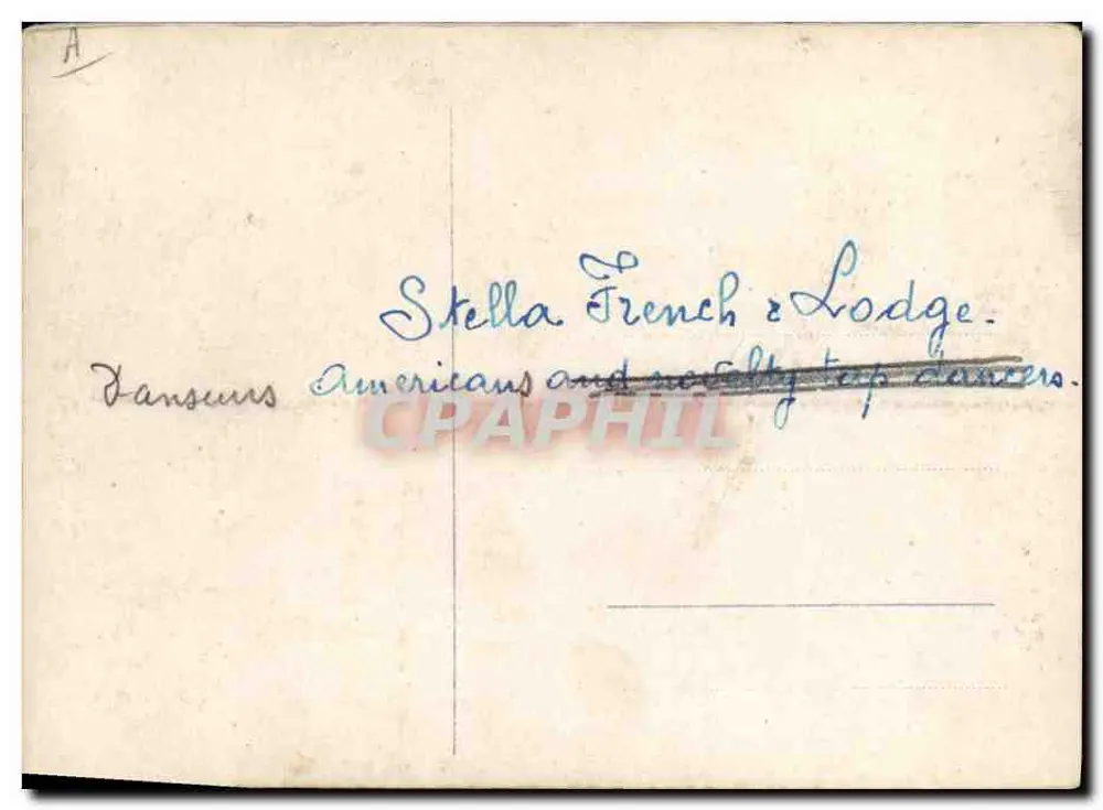 Tänzer — M. et Mme. Lambhud — Verlag M. Lambhud, Nr. 69945 - Rückseite