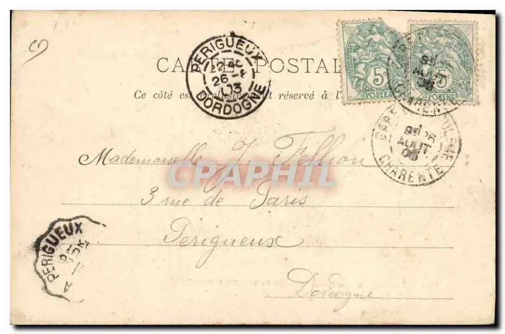 Entladen der Spezialzüge von Barnum & Bailey — Erinnerung an Barnum und Bailey — Jimp. Courmont Frères, Paris, Nr. 3 - Rückseite