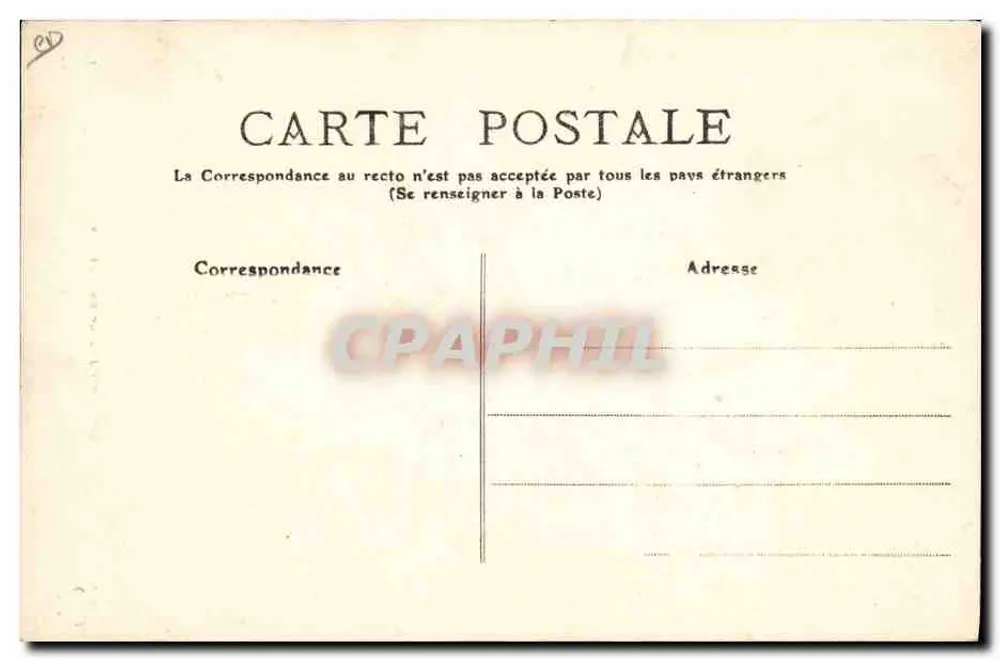 Ein Musettenspieler — L'Auvergne — M.T. I.L. n°296 - Rückseite