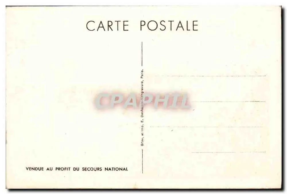 Philippe Pétain — retrato militar — G. Frix & Imp. E. Davilas-Breguware, Paris - Verso