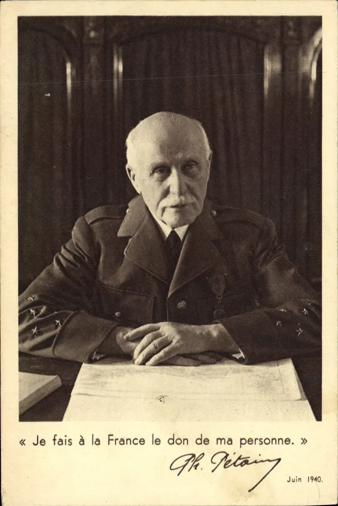 Philippe Pétain — Declaração de 1940 — V.2002 - Frente