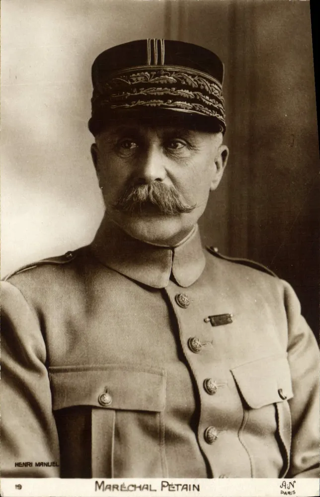 Maréchal Pétain — portret w mundurze — Henri Manuel, Paryż, n°19 - Awers