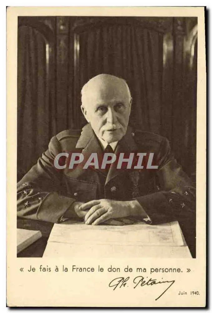 Marzeka Philippe Pétain — Deklaracja czerwca 1940 - Awers