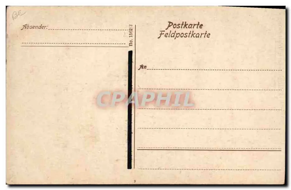Soldado comendo — caricatura — K. Pommeranz, München 1914 - Verso