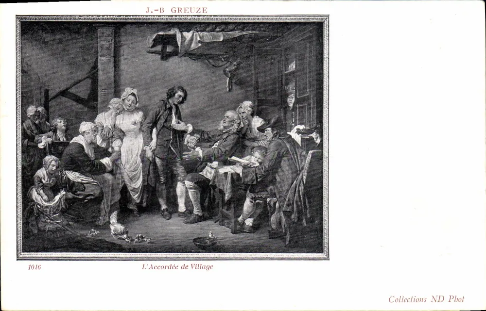 A Noiva do Village — J.-B. Greuze — Coleções ND Phot, n° 1016 - Frente