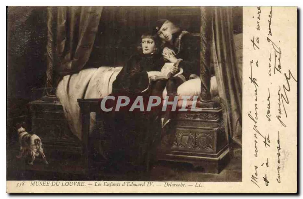 Die Kinder Edwards IV — Louvre-Museum — Delaroche — LL. n° 338 - Vorderseite