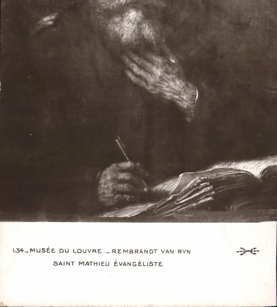Heiliger Matthäus der Evangelist — Rembrandt van Ryn — Musée du Louvre — n°134 - Vorderseite