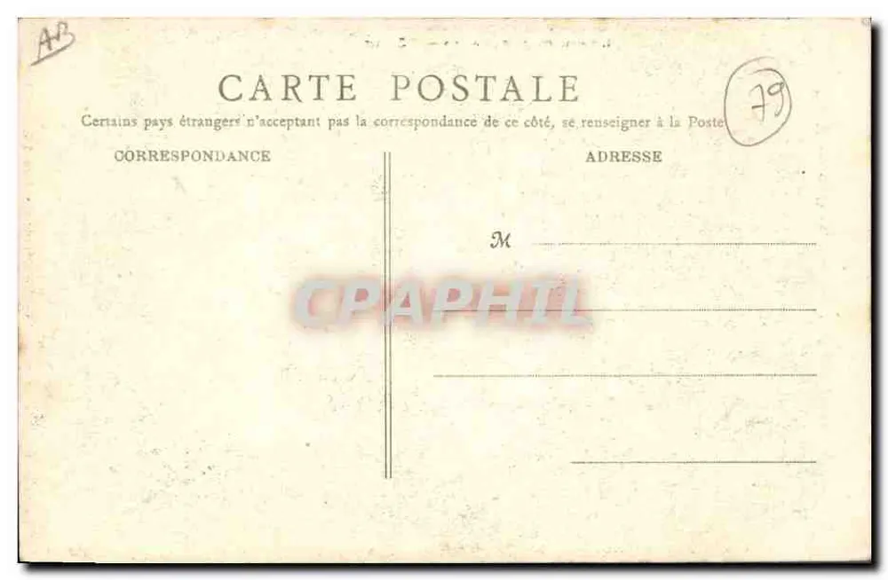 Parthenay (Deux-Sèvres) — Traje de Parthenaisienne — J. Robuchon, Poitiers - Verso