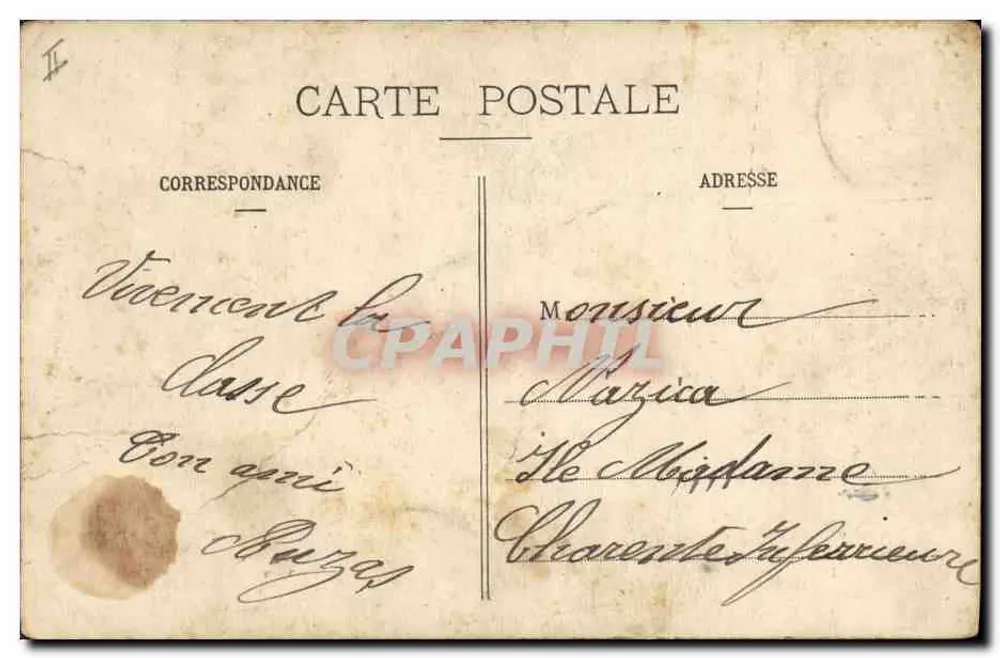 Deux femmes en costumes rhétains — R.B.L.R. - 1911 - Verso