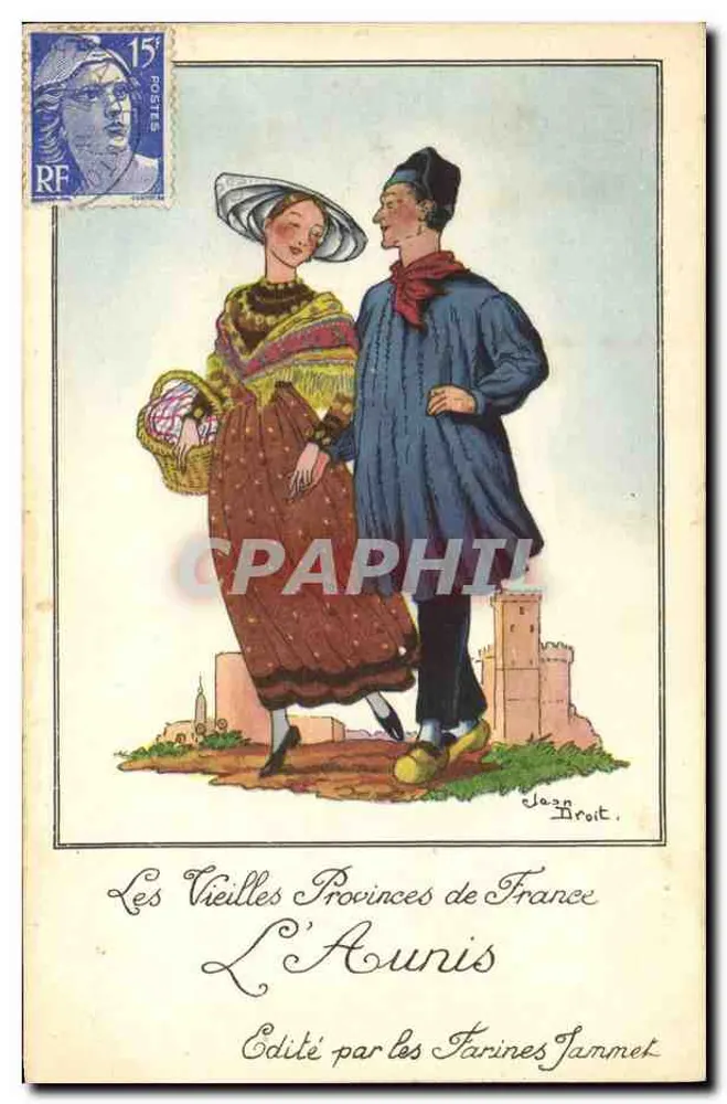 L'Aunis — As Velhas Províncias da França — Editado pelas Farinas Jammet - Frente