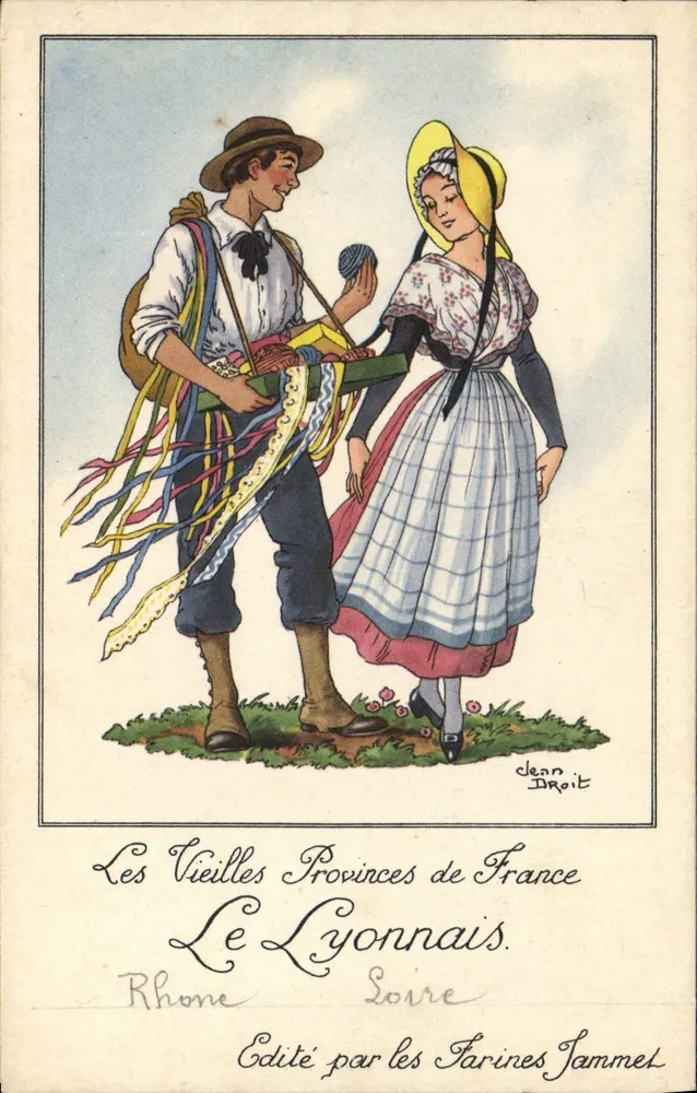 O Lyonnais — Rio Rhône, Rio Loire — Editado pelas Farinas Jammet - Frente