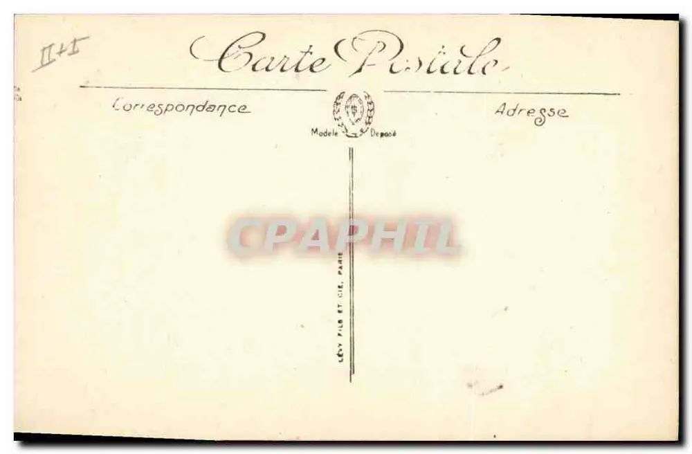 Kaptur Rethyjski — LL. — Lévy Pils i Cie, Paryż - Rewers