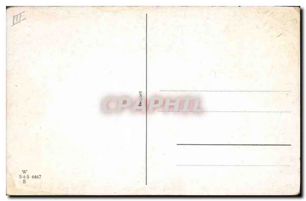 Kinder mit einem Fisch — Szene am Strand — Verlag W. S. + S. n° 4467 - Rückseite