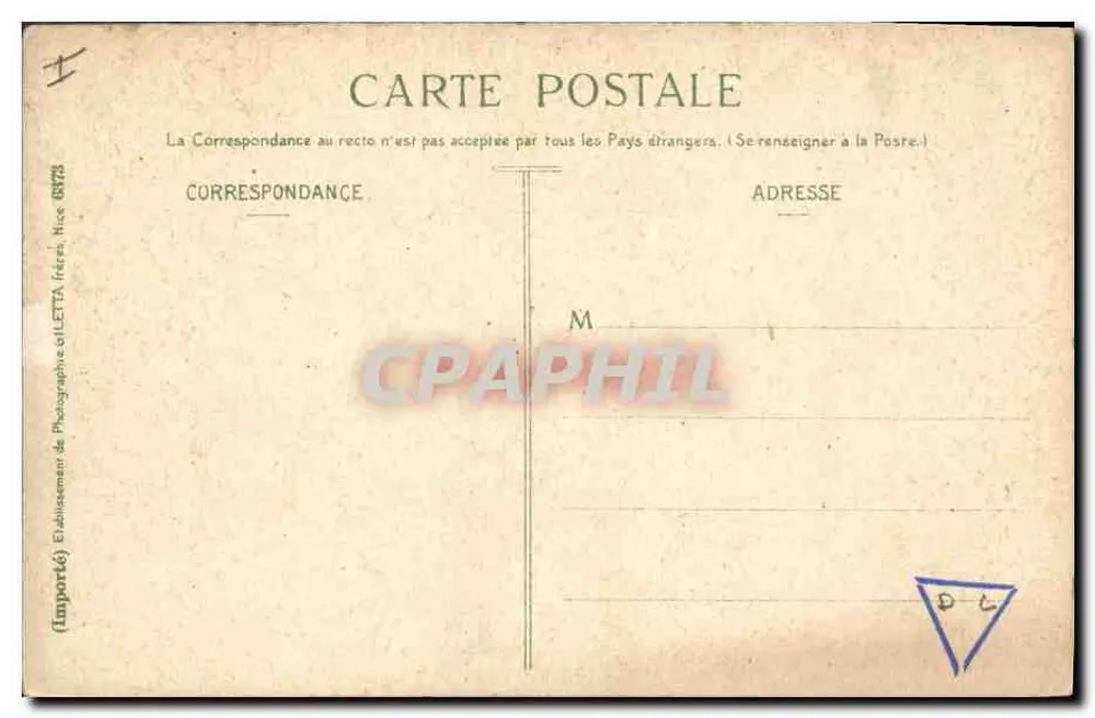 Monte-Carlo — Saal des Dreißig-Viertel — Edition Gilletta, Foto Nice - Rückseite