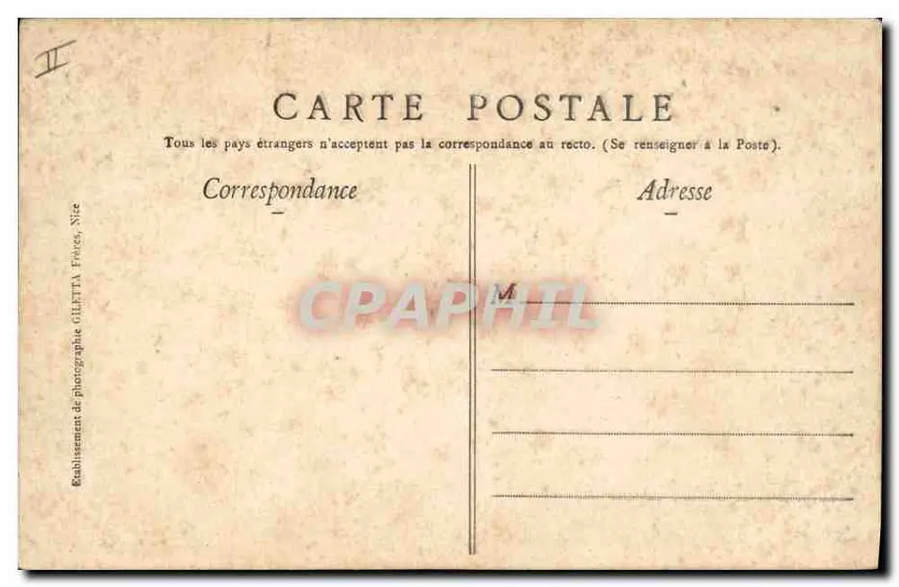 Monte-Carlo — Spielhalle — Roulette — Edition Giletta, phot., Nice, n°722 - Rückseite