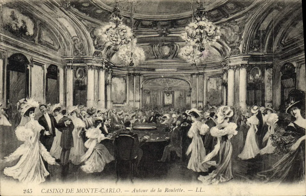 Casino de Monte-Carlo — Um die Roulette — LL. — N° 245 - Vorderseite