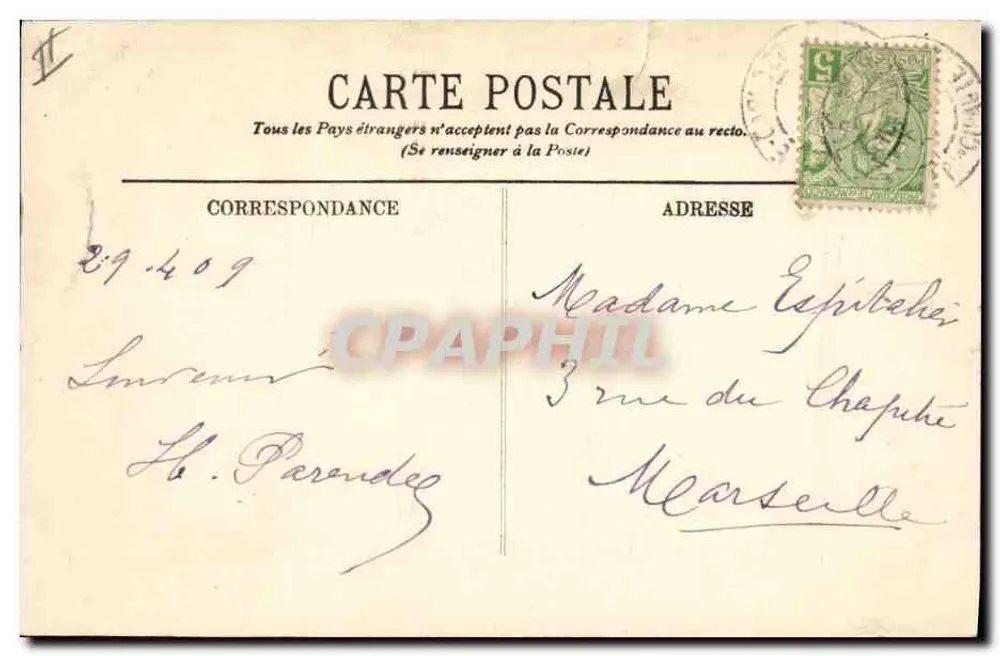 Casino de Monte-Carlo — Um die Roulette — LL. — N° 245 - Rückseite