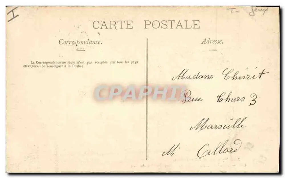 Pau - Palais d'Hiver - Die Spieltafeln. - Pyrénées Illustrées. - M. Callard - Rückseite
