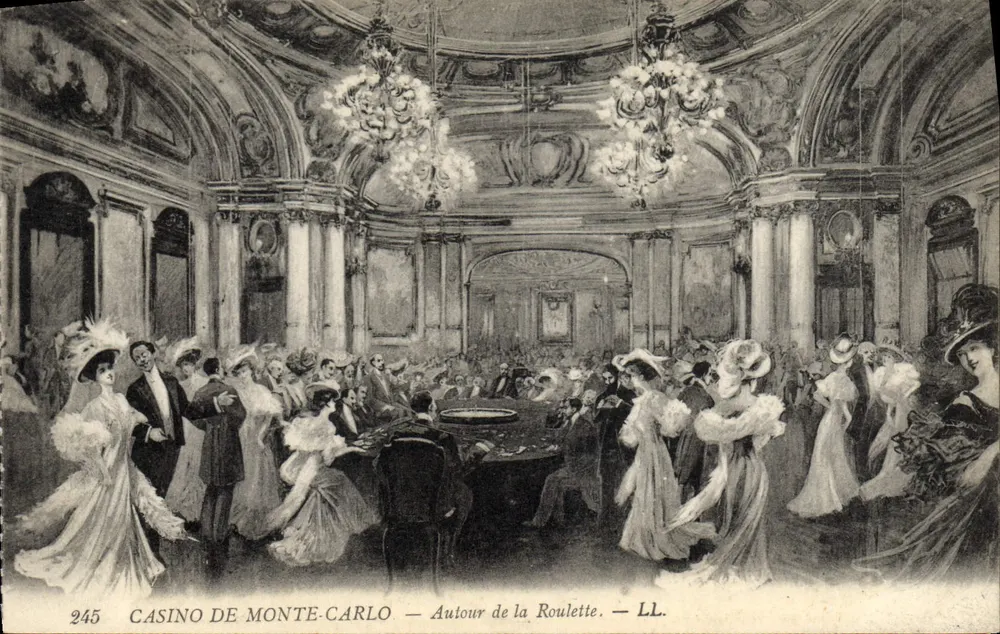 Casino von Monte-Carlo — Um die Roulette — LL. — n° 245 - Vorderseite