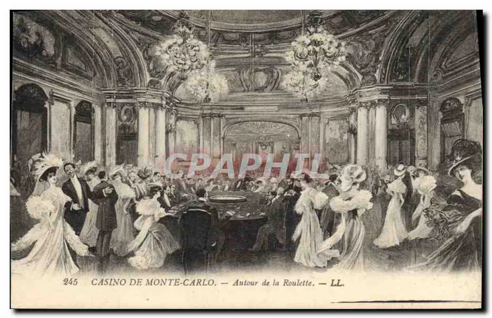 Casino von Monte-Carlo — Um die Roulette —n°245 - Vorderseite
