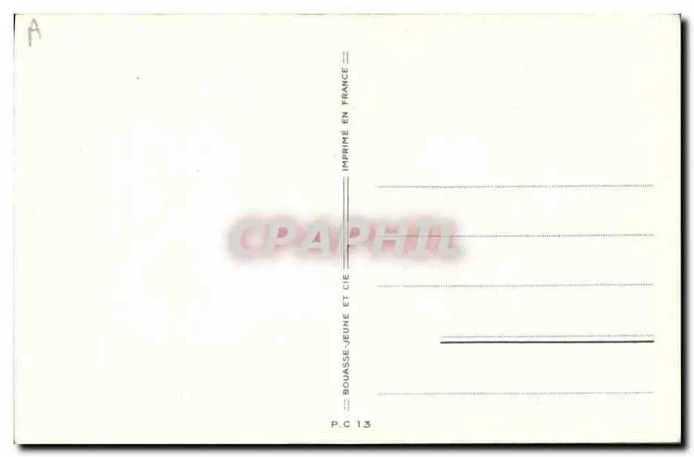 Kinder, die Blumen einer Heiligen überreichen — Verlag Bouasse-Jeune et Cie, Nr. P.C 13 - Rückseite