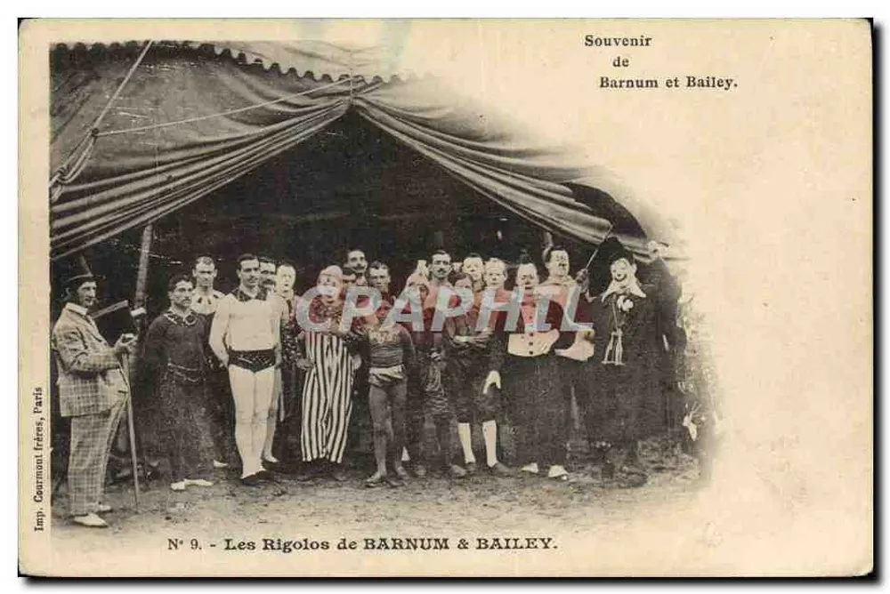 Die Scherzkekse von Barnum & Bailey — Erinnerung an Barnum und Bailey — Imp. Cournant Frères, Paris, N° 9 - Vorderseite