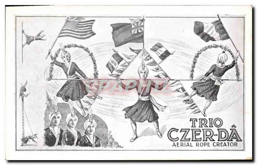 Trio Czer-Da — Aerial Rope Creator — Werbung - Vorderseite