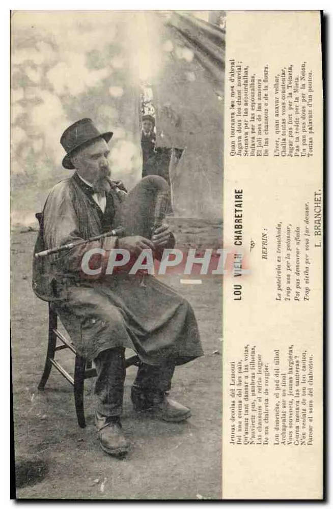 Lou Vièn Chabretaire — poeta catalão — editor L. Branchet - Frente