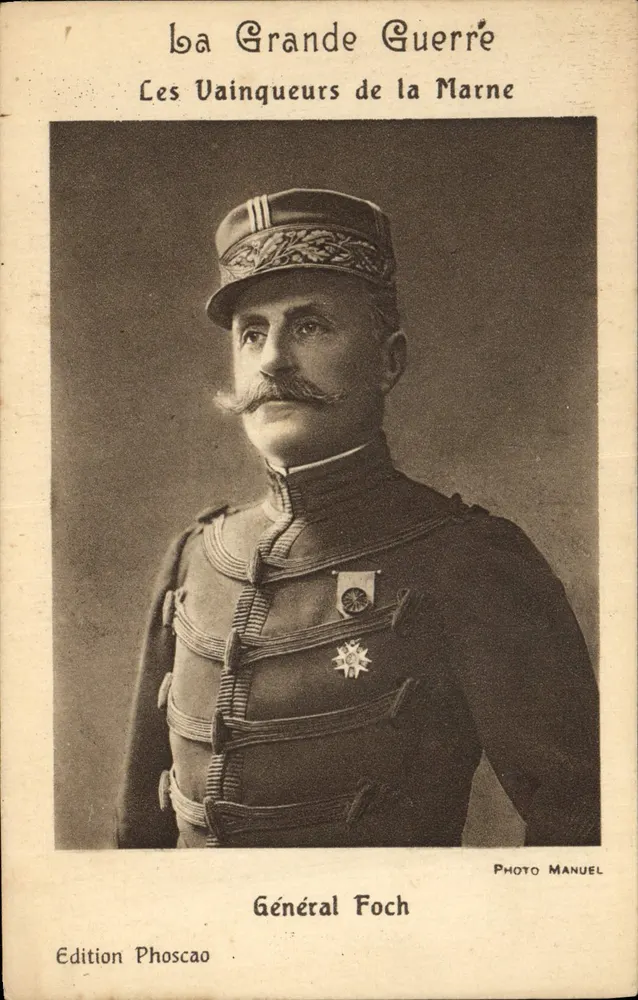 General Foch — Les Vainqueurs de la Marne — Édition Phoscao - Vorderseite