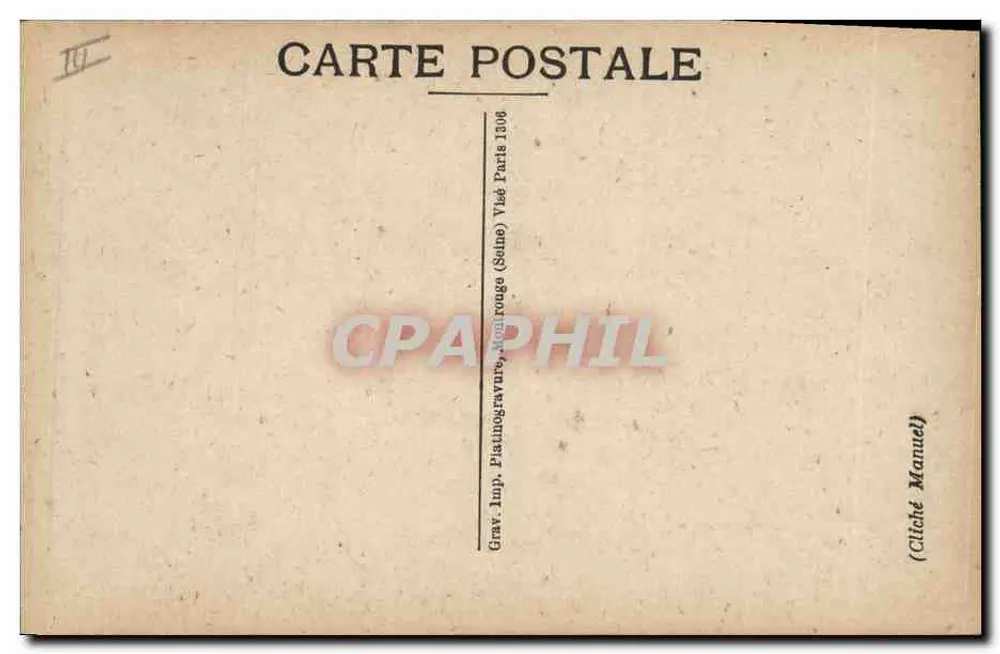 Mariscal Foch — retrato militar — Grav. Imp. Pictingravure, Neuilly-sur-Seine (Seine) 1306 - Verso