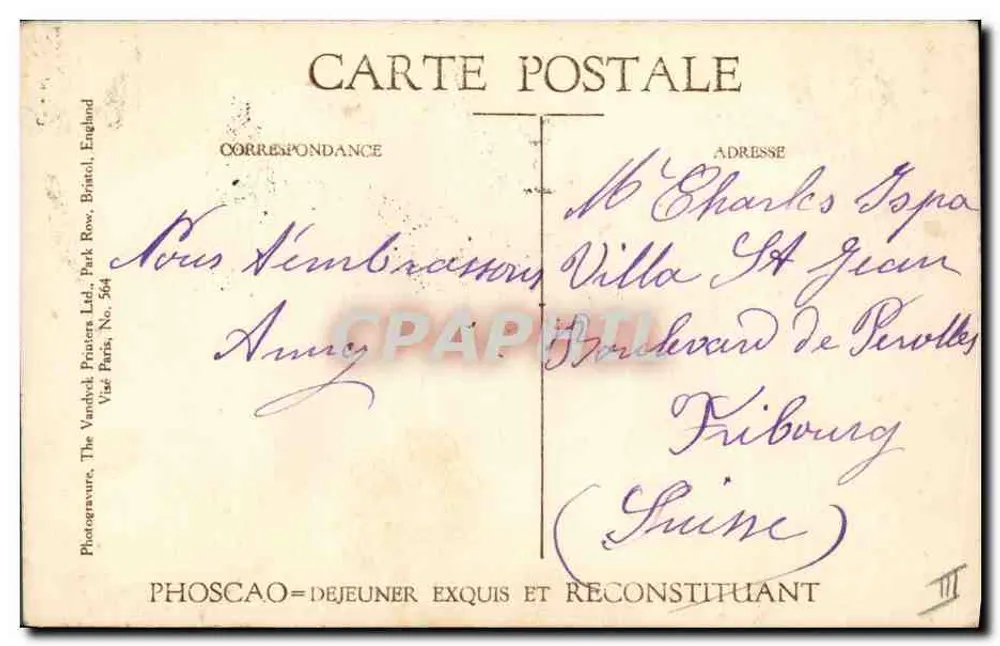 Geral Foch — Os Vencedores da Marne — Edição Phosca - Verso