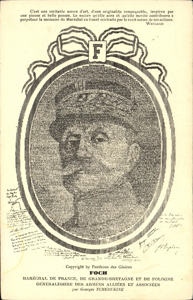 Marschall Foch — Biografisches Portrait — Panthéon des Gloires und Partner - Vorderseite
