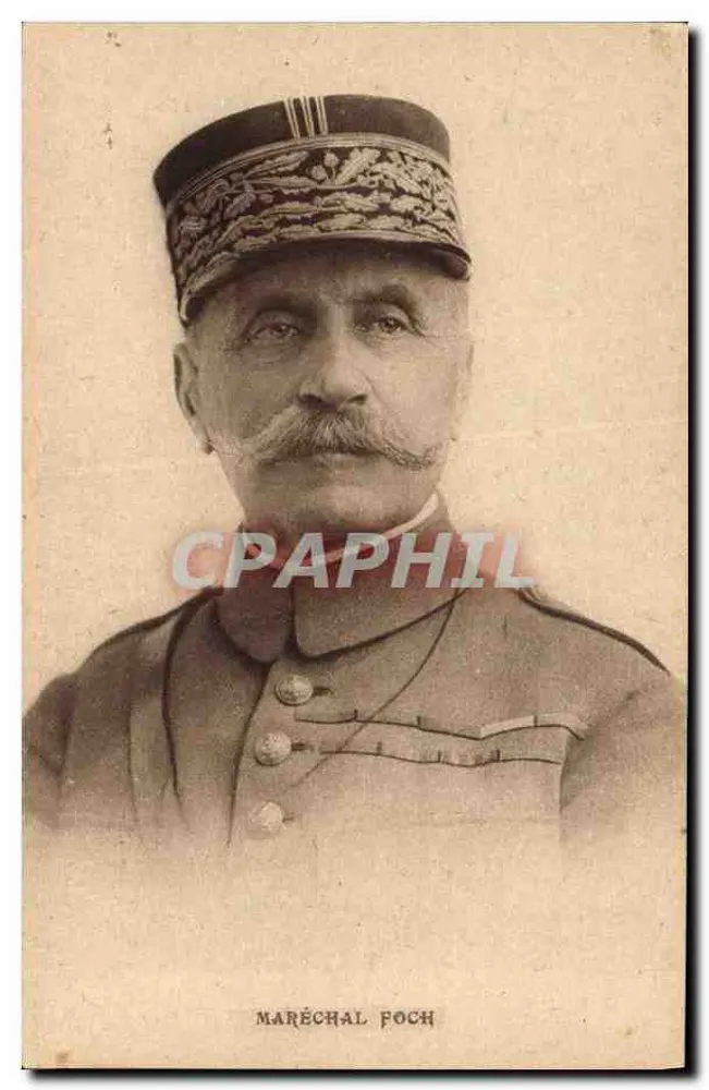 Maréchal Foch — Retrato militar — J. Gallais & Cie, n° 331 - Frente