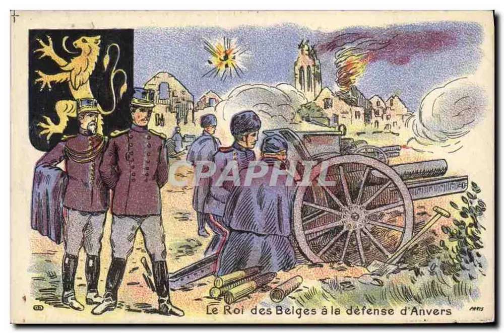 Der König der Belgier bei der Verteidigung von Antwerpen — Paris, n° 33 - Vorderseite