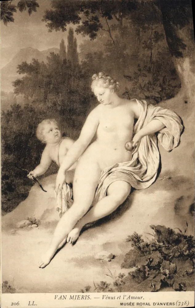 Vênus e o Amor — Van Mieris — Museu Real de Anvers (738) - Frente