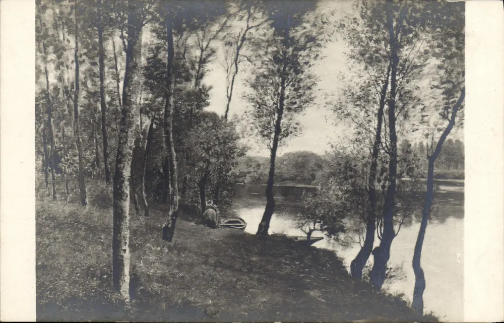 Margem de rio no meio das árvores — Lucien Griveau — n° 3197 - Frente