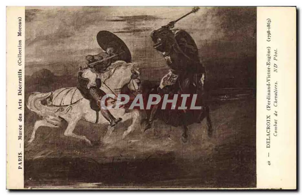 Schlacht von Delacroix — Museum für Dekorative Künste — Sammlung Eugène Moreau - Vorderseite