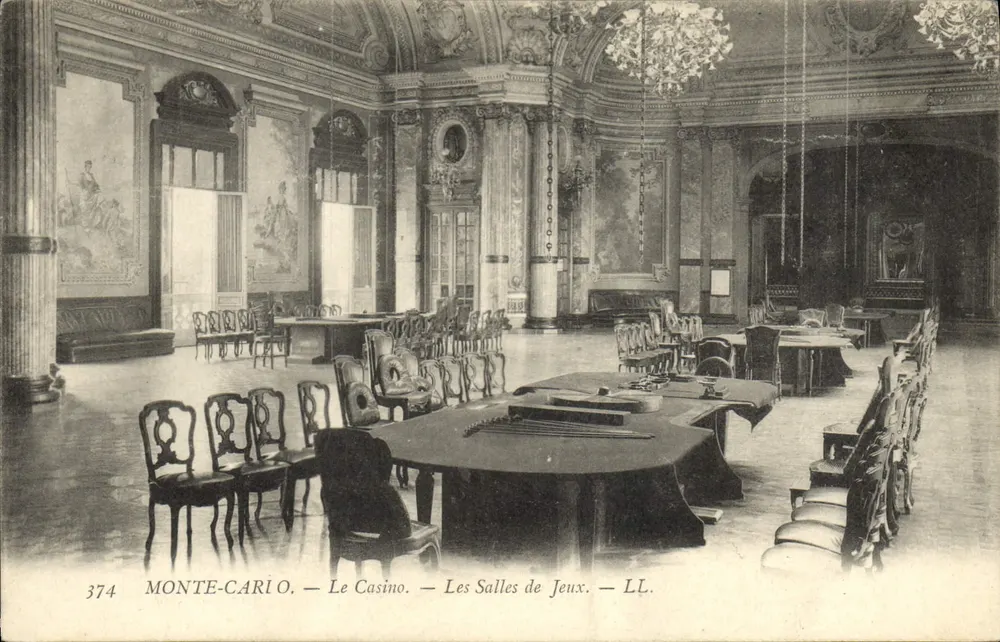 Monte-Carlo — Das Casino — Die Spielräume — LL. — n° 374 - Vorderseite